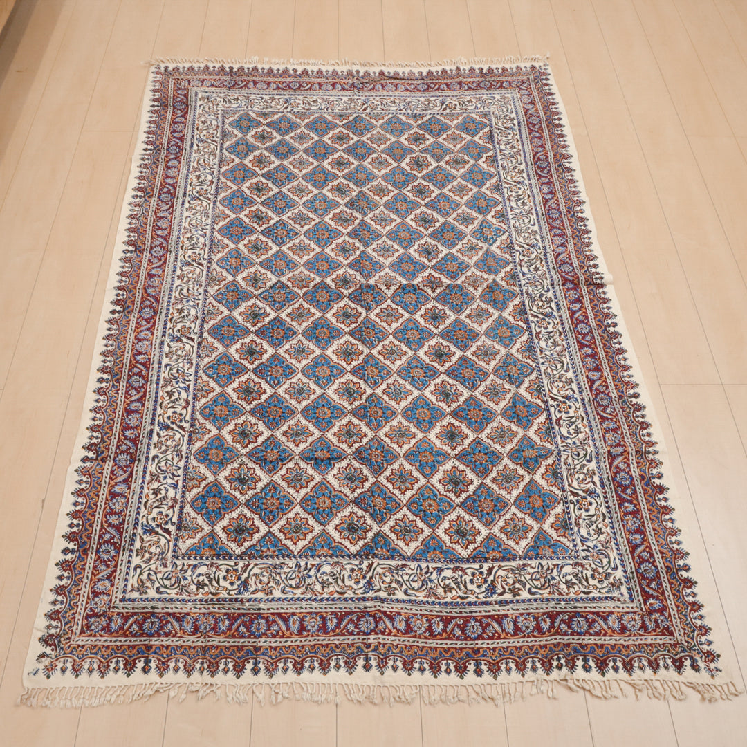 ペルシャ更紗・ガラムカール(イラン手染布) 200×135cm(GC-12610)