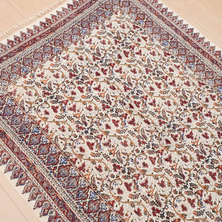 ペルシャ更紗・ガラムカール(イラン手染布) 200×135cm(GC-12611)