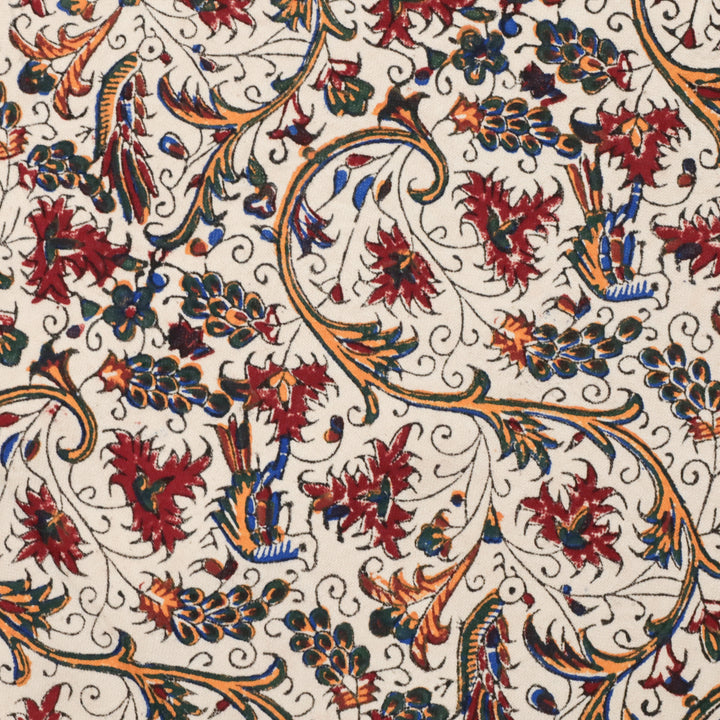 ペルシャ更紗・ガラムカール(イラン手染布) 200×135cm(GC-12611)