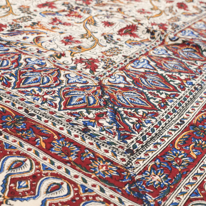 ペルシャ更紗・ガラムカール(イラン手染布) 200×135cm(GC-12611)