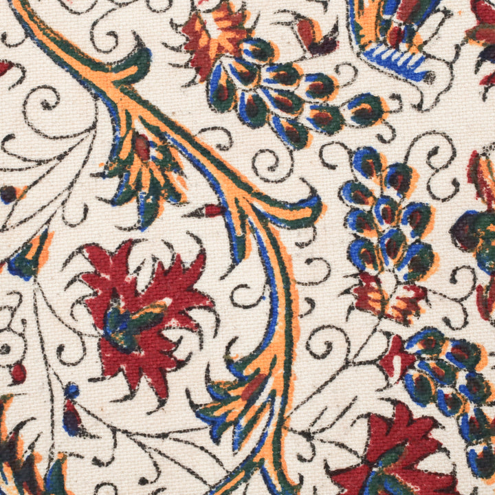 ペルシャ更紗・ガラムカール(イラン手染布) 200×135cm(GC-12611)