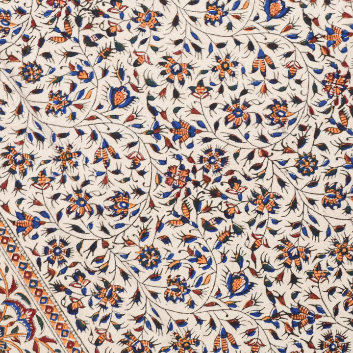 ペルシャ更紗・ガラムカール(イラン手染布) 200×135cm(GC-12612)