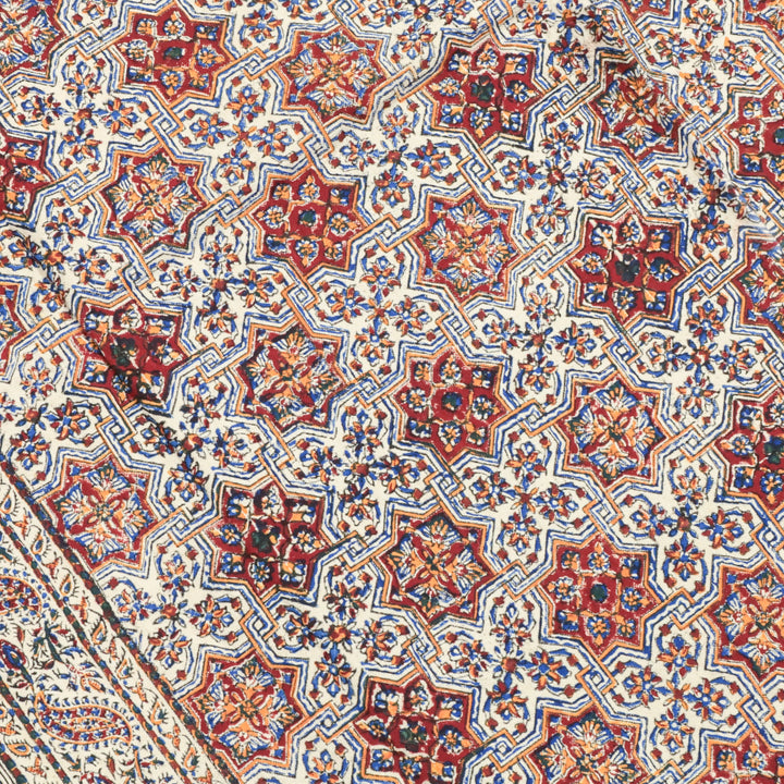 ペルシャ更紗・ガラムカール(イラン手染布) 200×135cm(GC-12614)