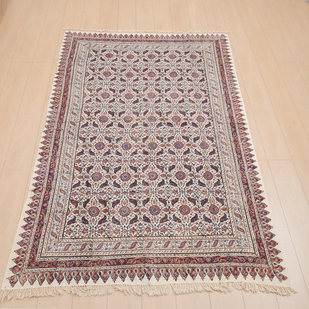 ペルシャ更紗・ガラムカール(イラン手染布) 200×135cm(GC-12615)