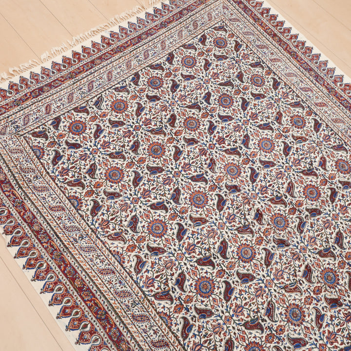 ペルシャ更紗・ガラムカール(イラン手染布) 200×135cm(GC-12615)