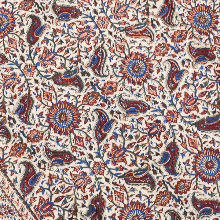 ペルシャ更紗・ガラムカール(イラン手染布) 200×135cm(GC-12615)