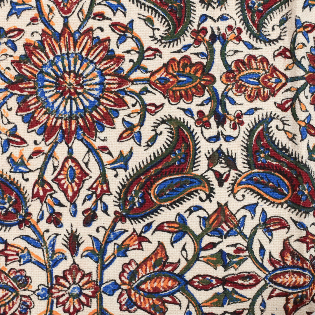 ペルシャ更紗・ガラムカール(イラン手染布) 200×135cm(GC-12615)