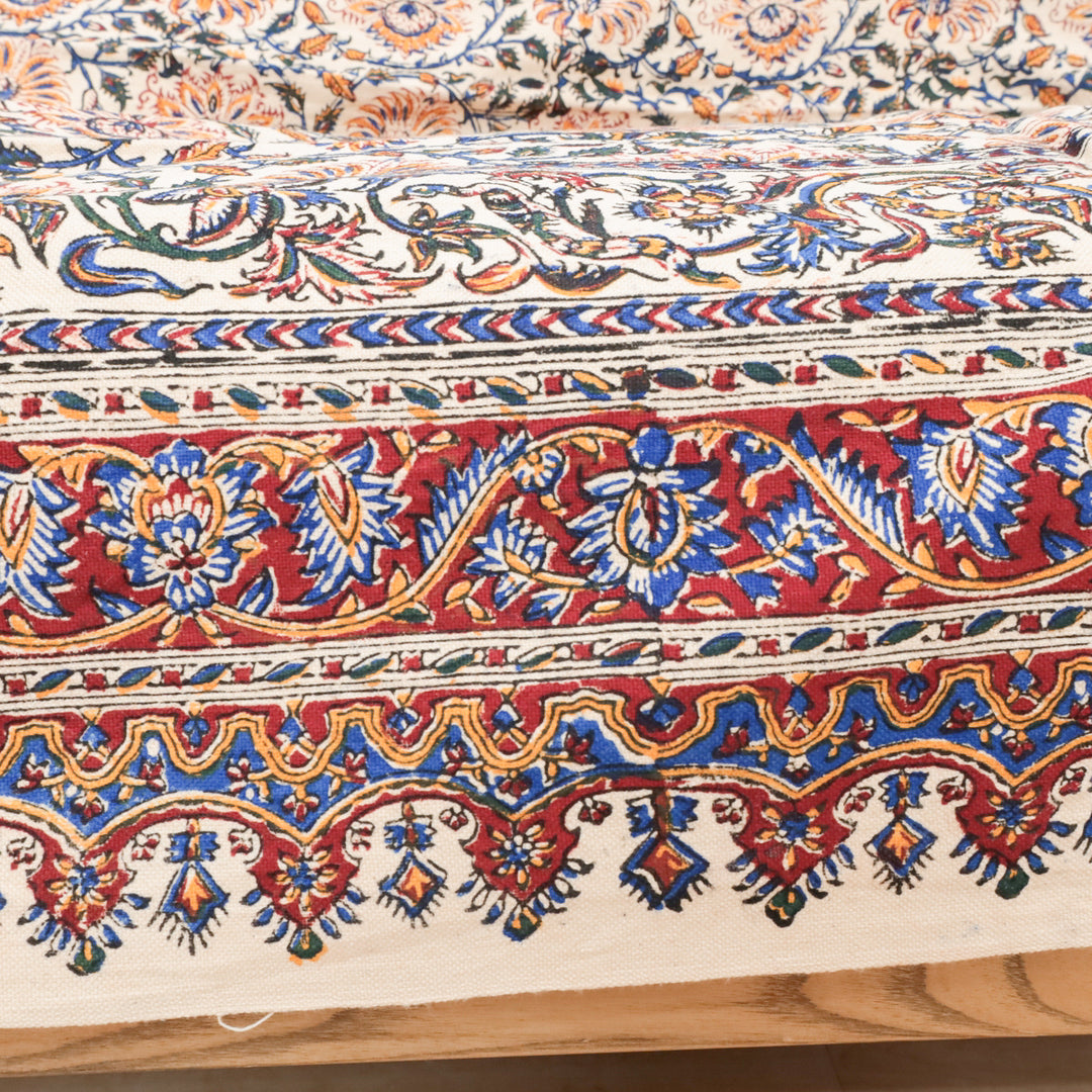 ペルシャ更紗・ガラムカール(イラン手染布) 200×135cm(GC-12616)