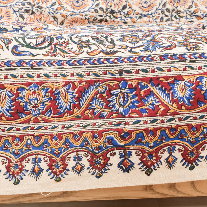 ペルシャ更紗・ガラムカール(イラン手染布) 200×135cm(GC-12616)