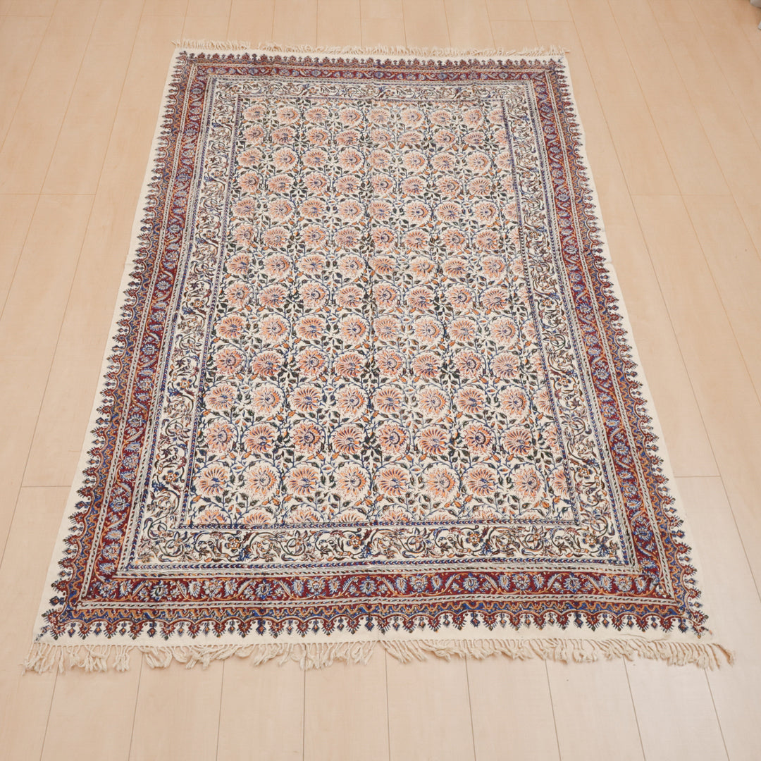 ペルシャ更紗・ガラムカール(イラン手染布) 200×135cm(GC-12616)