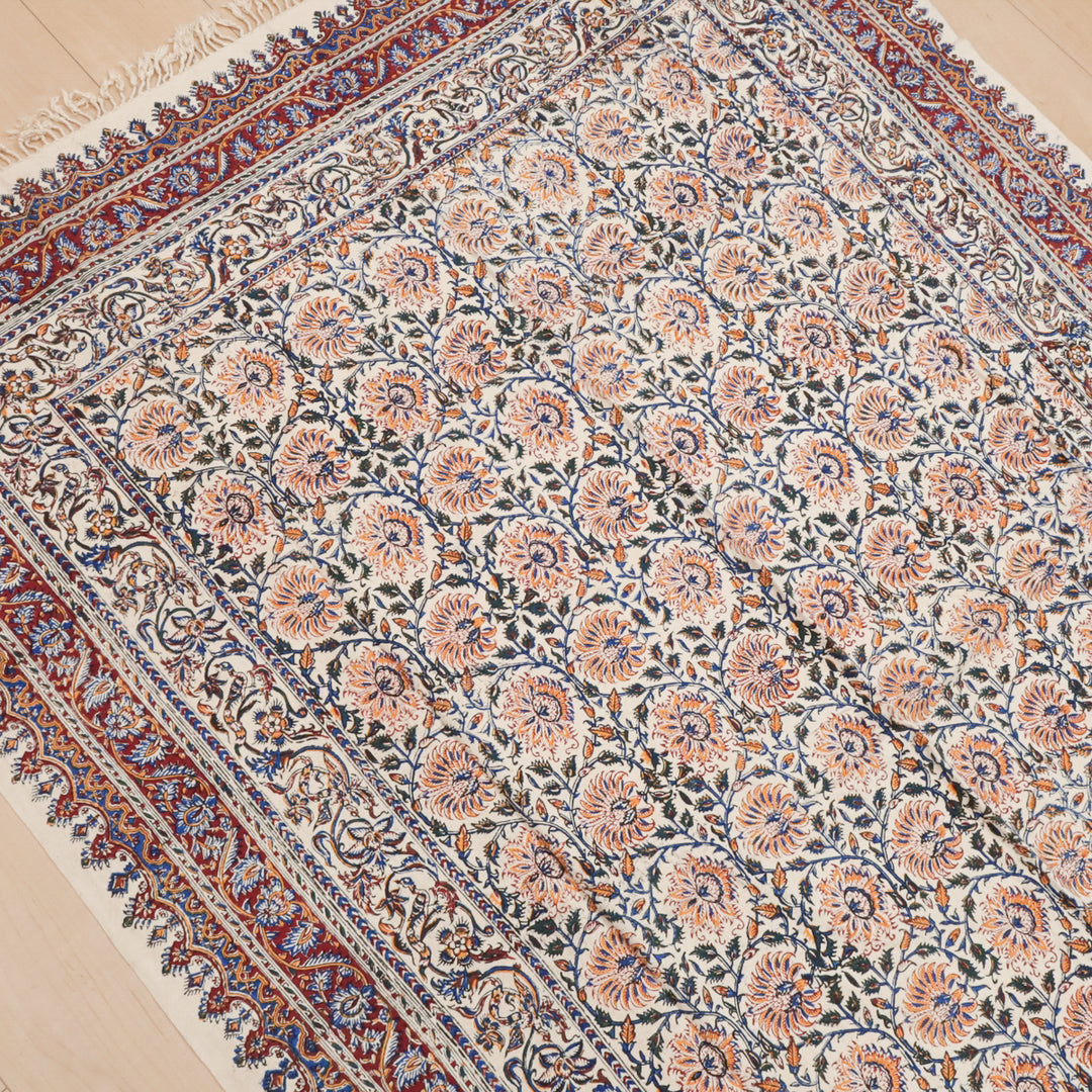 ペルシャ更紗・ガラムカール(イラン手染布) 200×135cm(GC-12616)