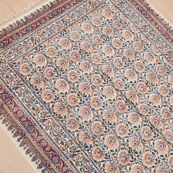 ペルシャ更紗・ガラムカール(イラン手染布) 200×135cm(GC-12616)