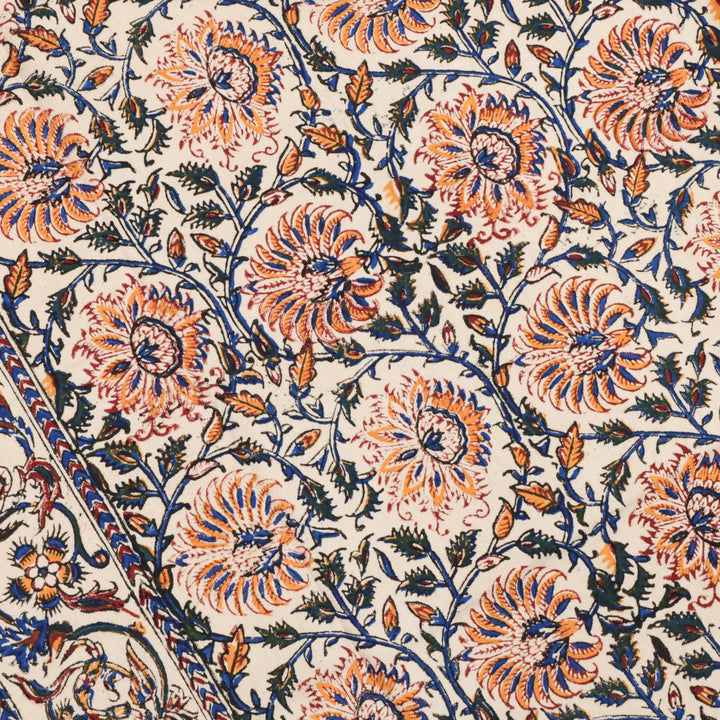 ペルシャ更紗・ガラムカール(イラン手染布) 200×135cm(GC-12616)