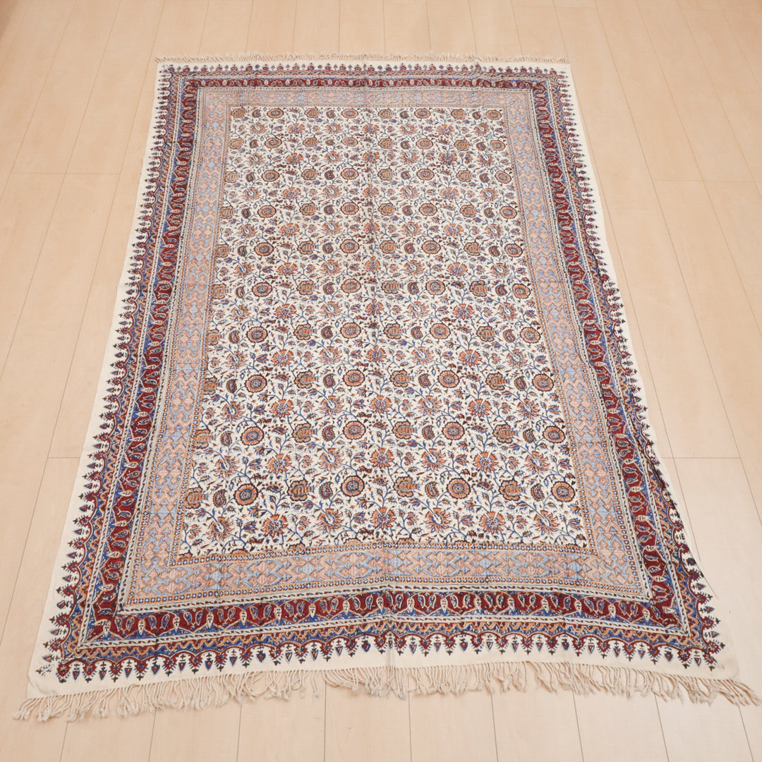 ペルシャ更紗・ガラムカール(イラン手染布) 200×135cm(GC-12617)