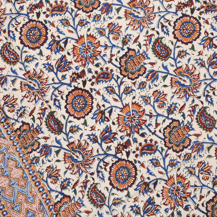 ペルシャ更紗・ガラムカール(イラン手染布) 200×135cm(GC-12617)