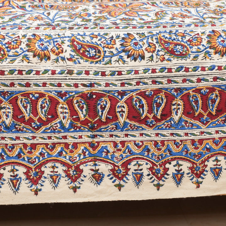 ペルシャ更紗・ガラムカール(イラン手染布) 200×135cm(GC-12619)