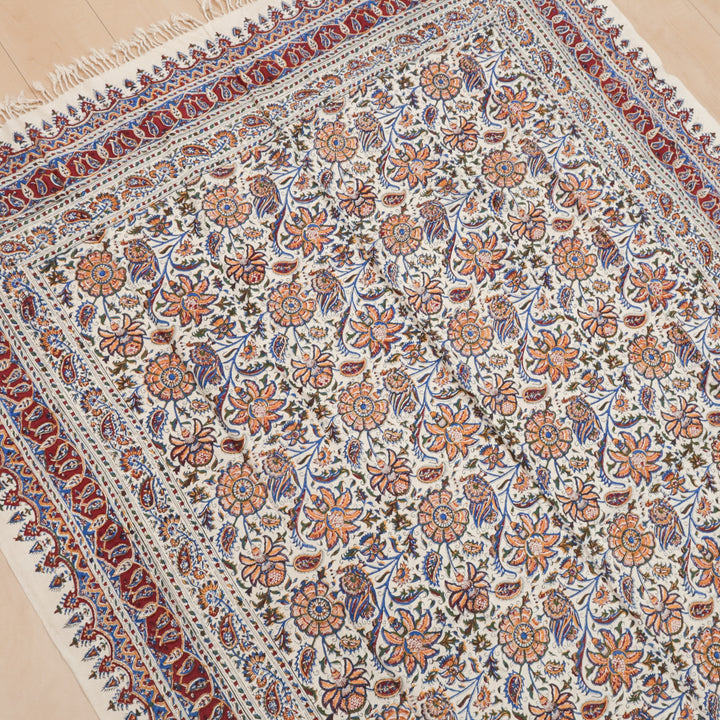 ペルシャ更紗・ガラムカール(イラン手染布) 200×135cm(GC-12619)