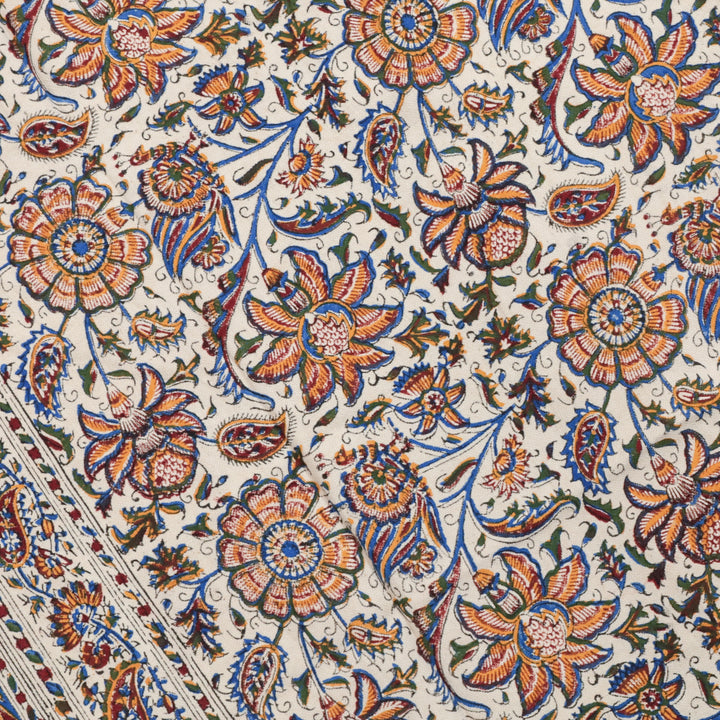 ペルシャ更紗・ガラムカール(イラン手染布) 200×135cm(GC-12619)