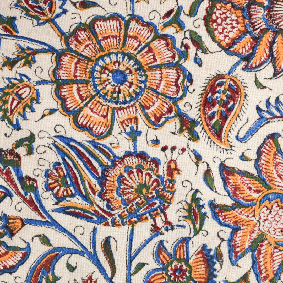 ペルシャ更紗・ガラムカール(イラン手染布) 200×135cm(GC-12619)