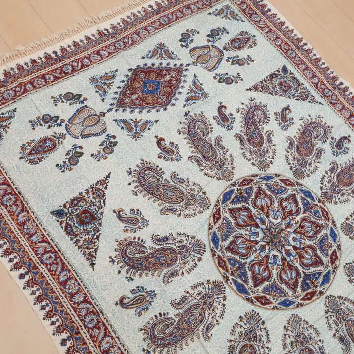 ペルシャ更紗・ガラムカール(イラン手染布) 200×135cm(GC-12620)