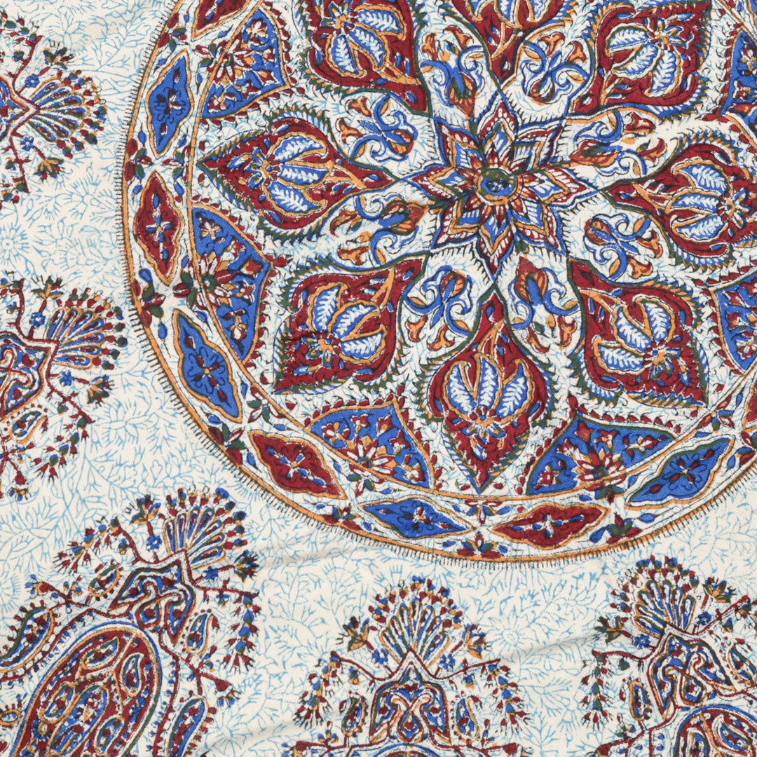 ペルシャ更紗・ガラムカール(イラン手染布) 200×135cm(GC-12620)