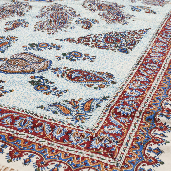 ペルシャ更紗・ガラムカール(イラン手染布) 200×135cm(GC-12620)