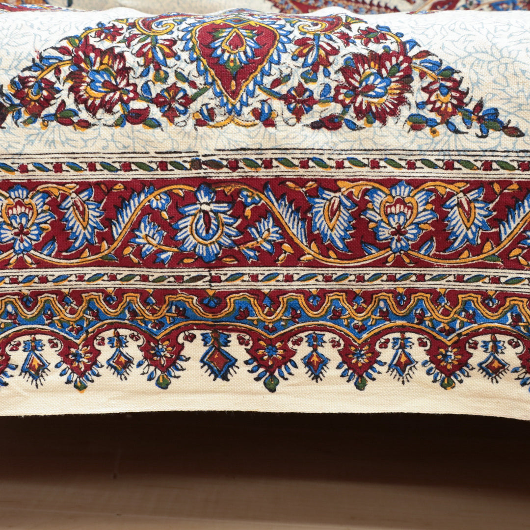 ペルシャ更紗・ガラムカール(イラン手染布) 200×135cm(GC-12621)