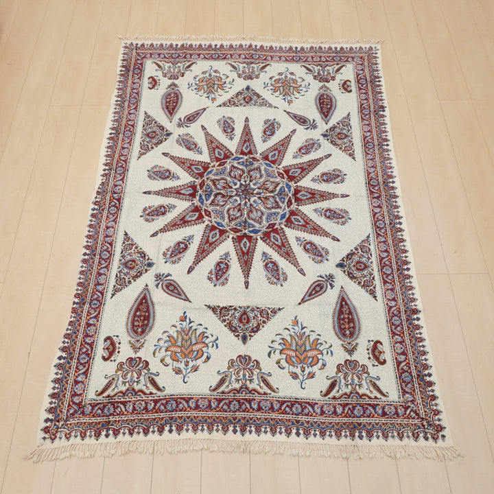 ペルシャ更紗・ガラムカール(イラン手染布) 200×135cm(GC-12621)