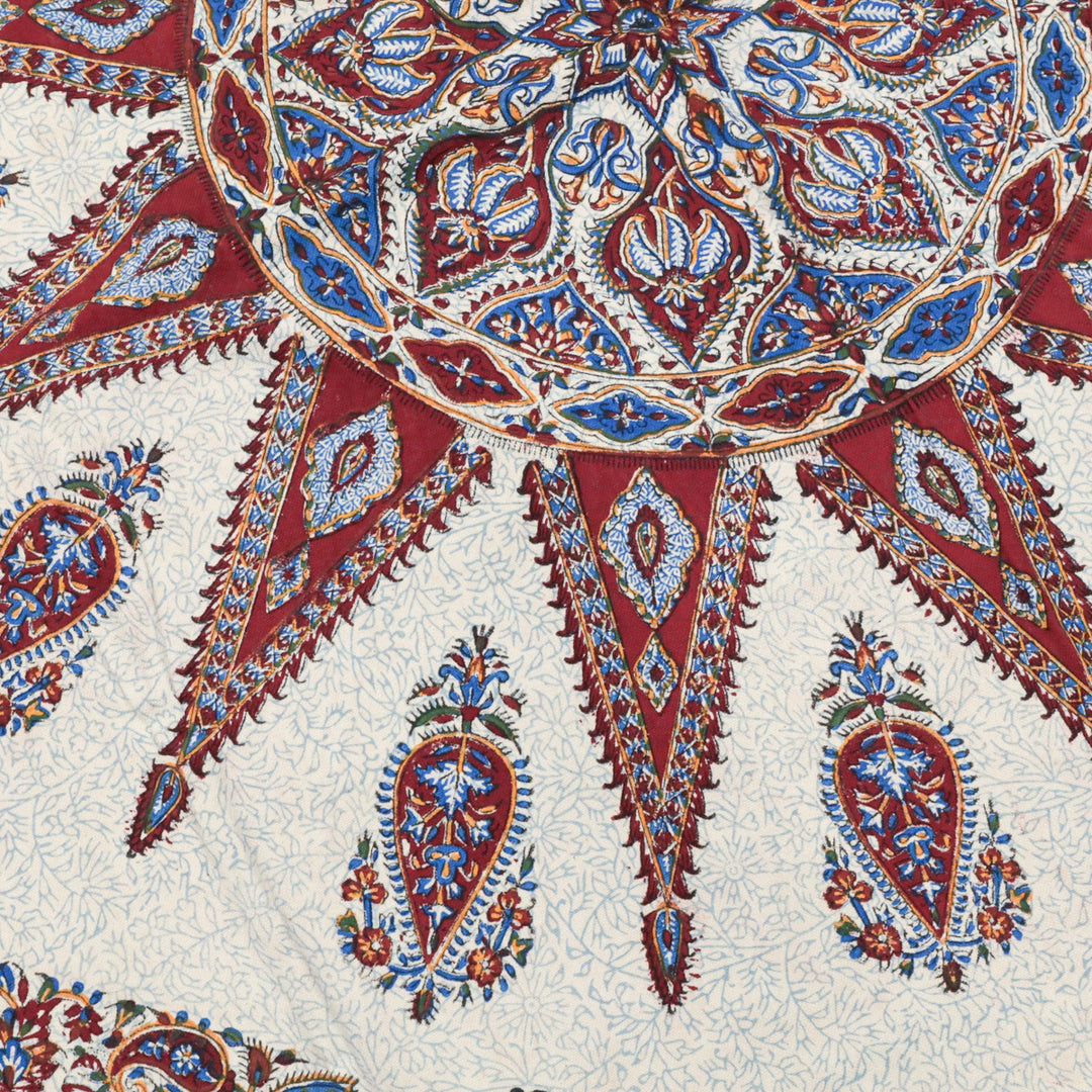 ペルシャ更紗・ガラムカール(イラン手染布) 200×135cm(GC-12621)