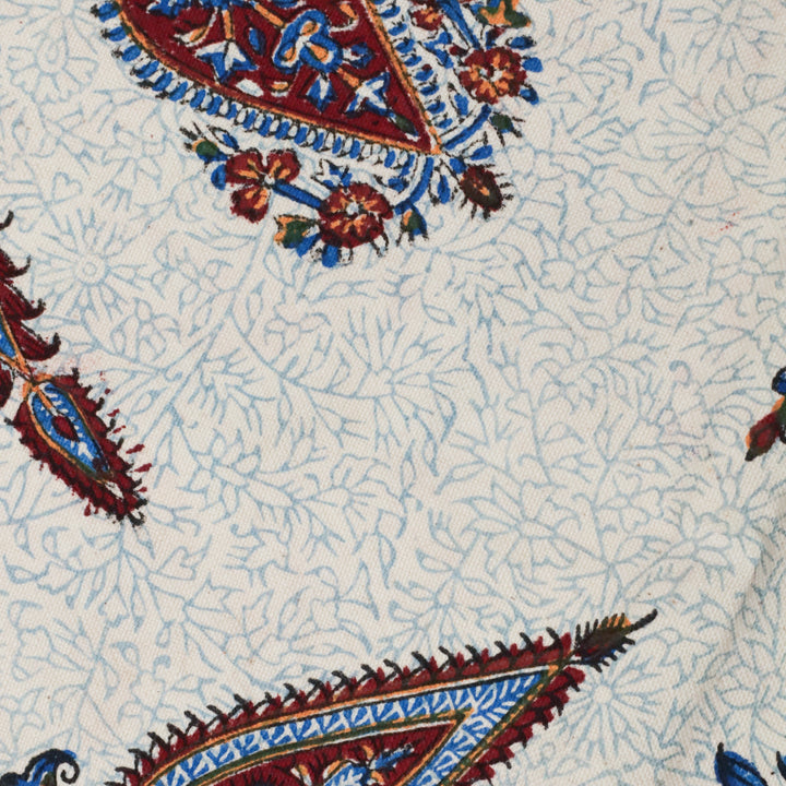 ペルシャ更紗・ガラムカール(イラン手染布) 200×135cm(GC-12621)