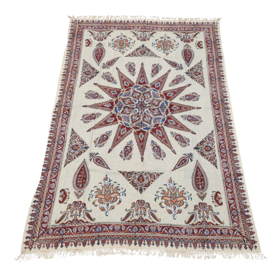 ペルシャ更紗・ガラムカール(イラン手染布) 200×135cm(GC-12621)