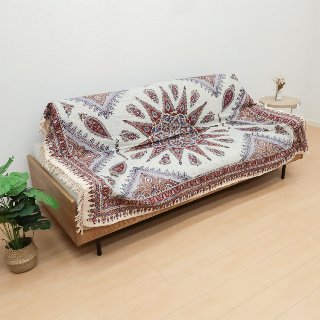 ペルシャ更紗・ガラムカール(イラン手染布) 200×135cm(GC-12622)