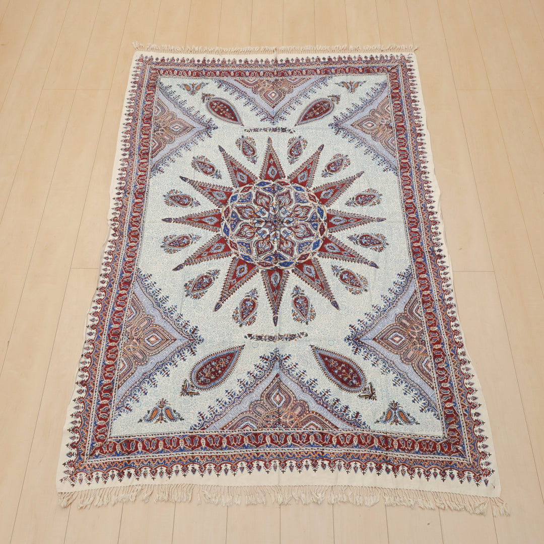 ペルシャ更紗・ガラムカール(イラン手染布) 200×135cm(GC-12622)