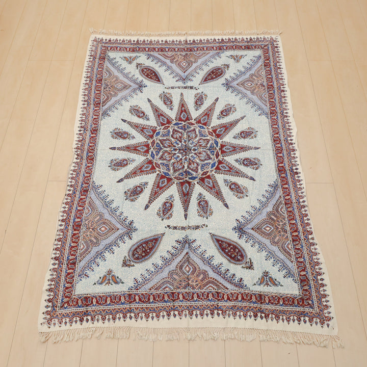 ペルシャ更紗・ガラムカール(イラン手染布) 200×135cm(GC-12622)