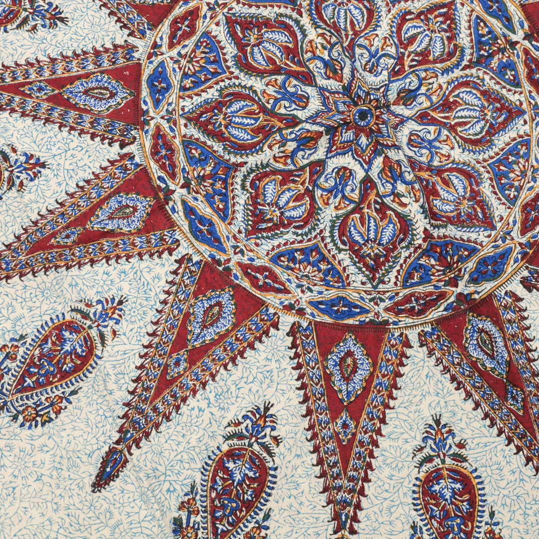 ペルシャ更紗・ガラムカール(イラン手染布) 200×135cm(GC-12622)