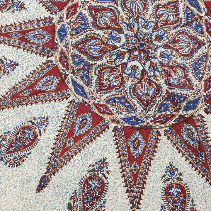 ペルシャ更紗・ガラムカール(イラン手染布) 200×135cm(GC-12622)