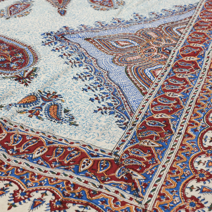 ペルシャ更紗・ガラムカール(イラン手染布) 200×135cm(GC-12622)