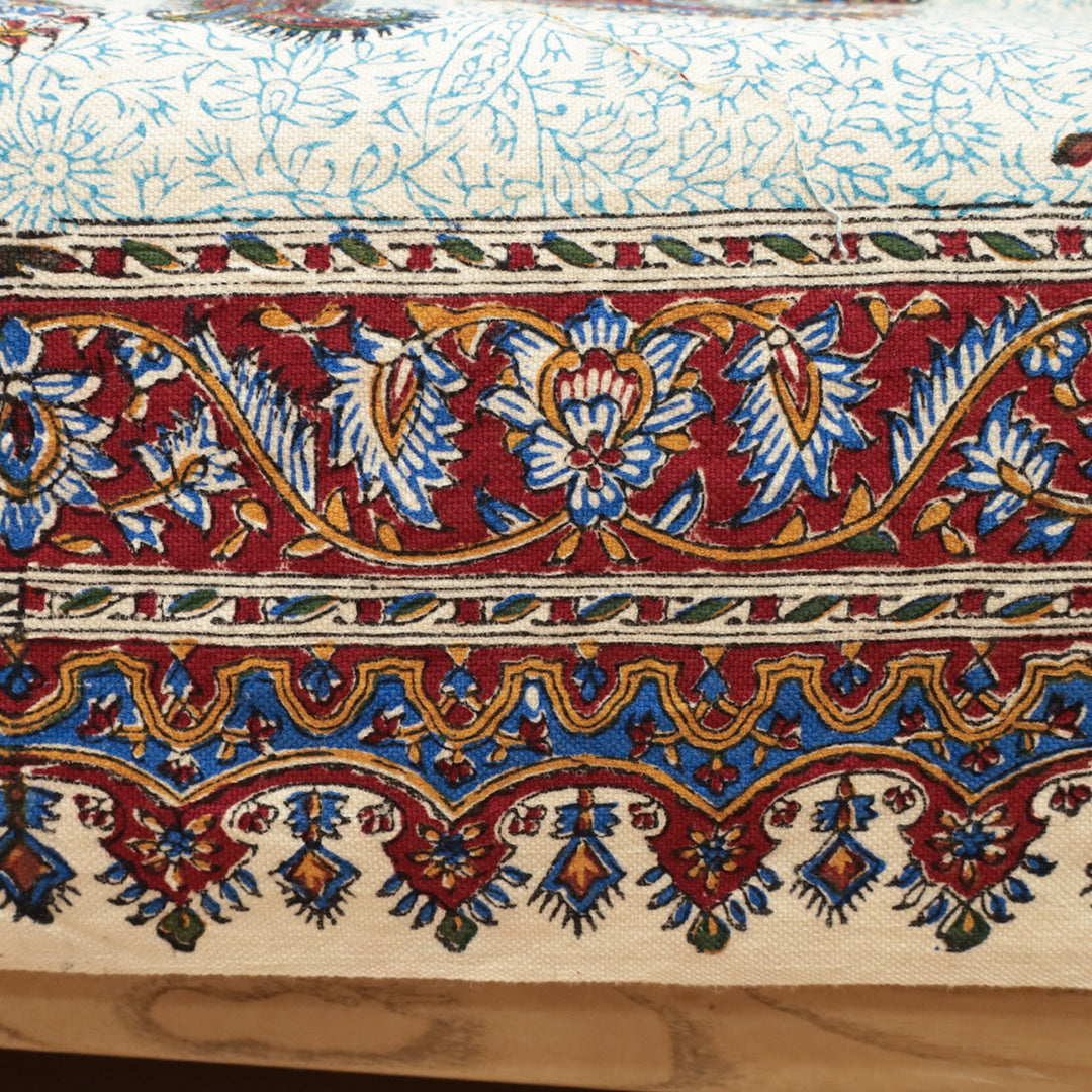 ペルシャ更紗・ガラムカール(イラン手染布) 200×135cm(GC-12623)