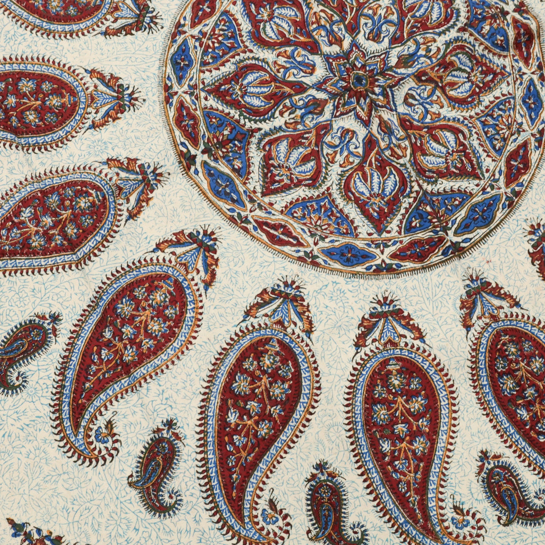 ペルシャ更紗・ガラムカール(イラン手染布) 200×135cm(GC-12623)