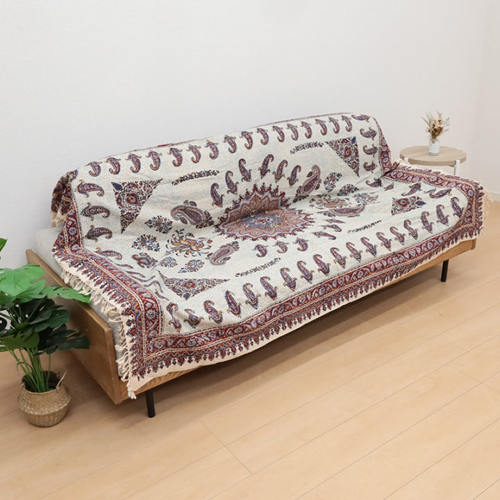 ペルシャ更紗・ガラムカール(イラン手染布) 200×135cm(GC-12803)