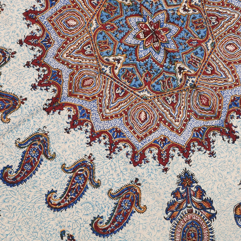 ペルシャ更紗・ガラムカール(イラン手染布) 200×135cm(GC-12803)