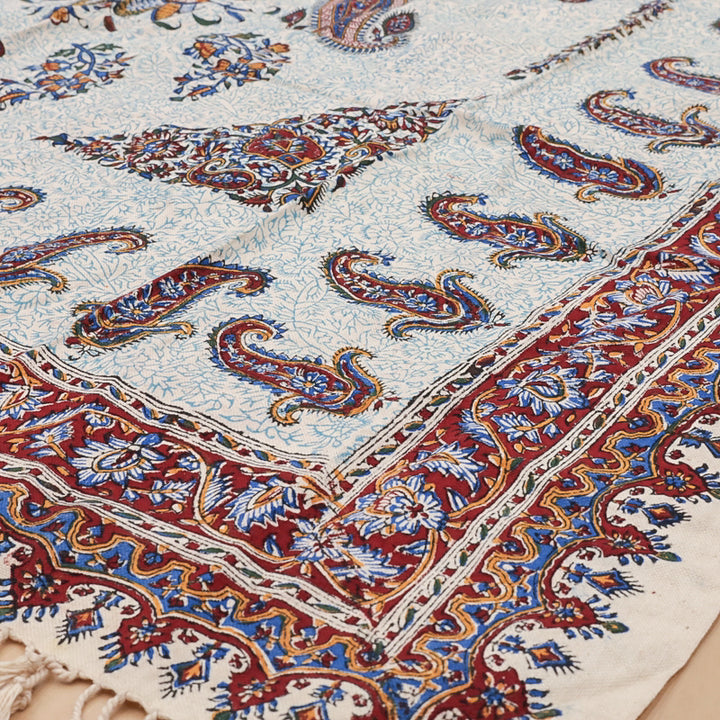 ペルシャ更紗・ガラムカール(イラン手染布) 200×135cm(GC-12803)