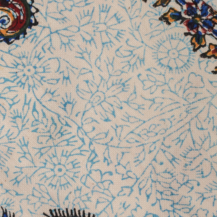 ペルシャ更紗・ガラムカール(イラン手染布) 200×135cm(GC-12803)