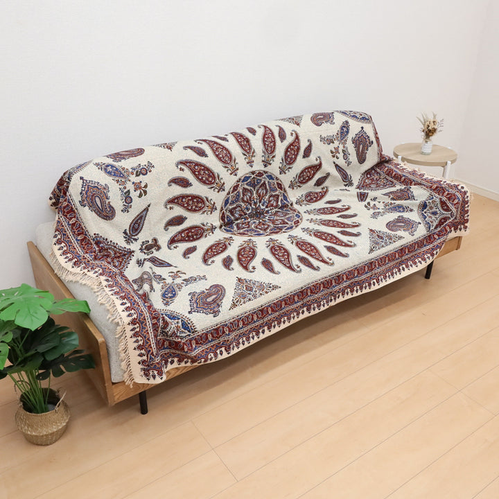 ペルシャ更紗・ガラムカール(イラン手染布) 200×135cm(GC-12804)