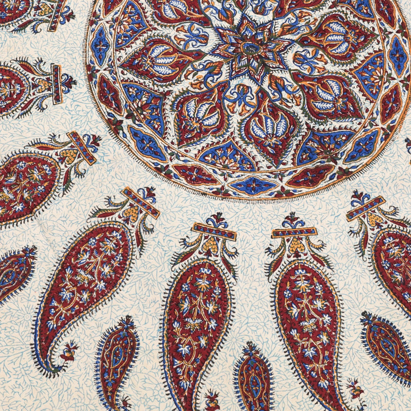 ペルシャ更紗・ガラムカール(イラン手染布) 200×135cm(GC-12804)