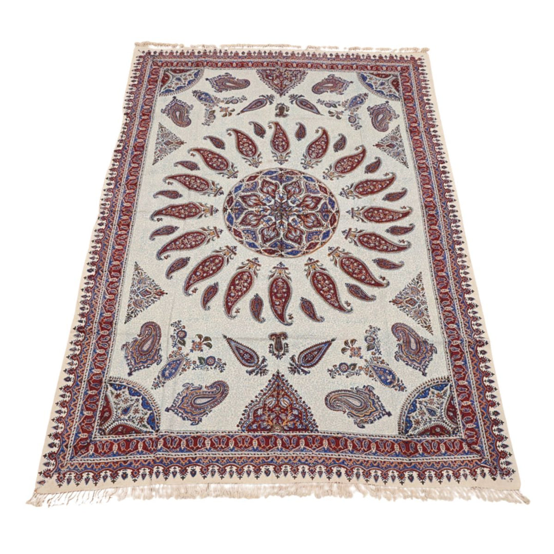 ペルシャ更紗・ガラムカール(イラン手染布) 200×135cm(GC-12804)