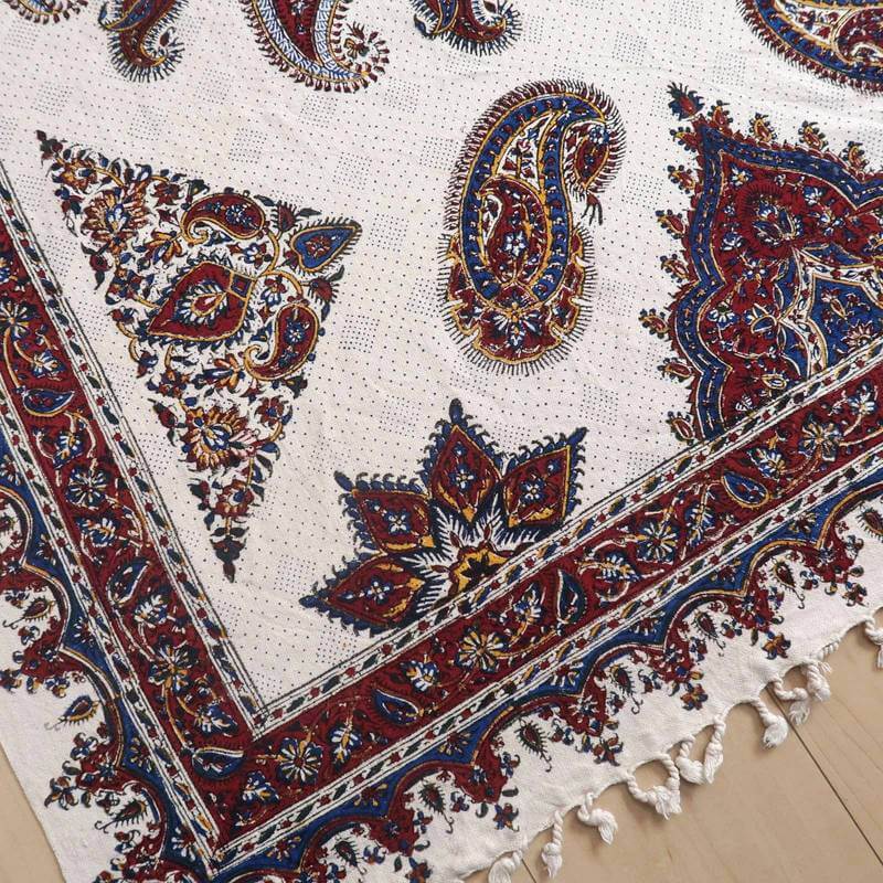 ペルシャ更紗・ガラムカール(イラン手染布)150×100cm(GC-1501)