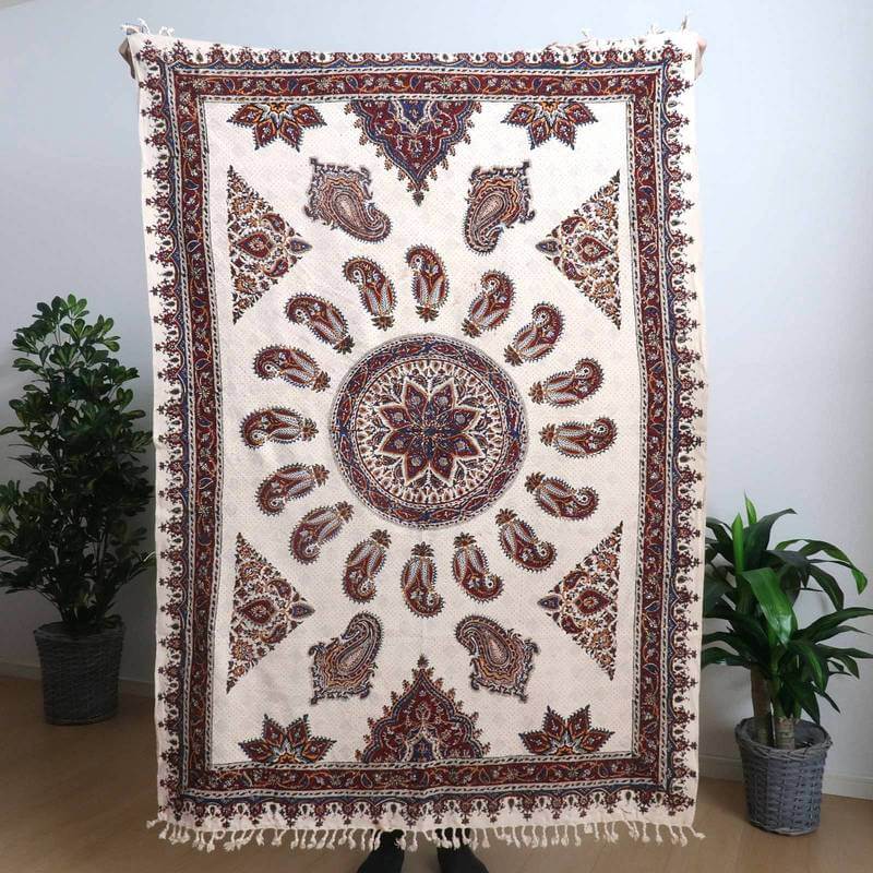 ペルシャ更紗・ガラムカール(イラン手染布)150×100cm(GC-1504)