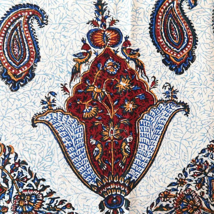 ペルシャ更紗・ガラムカール(イラン手染布)200×135cm(GC-2005)