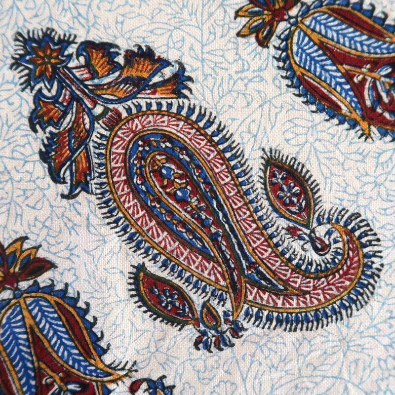 テーブルクロス用ペルシャ更紗・ガラムカール(イラン手染布)200×135cm(GC-2009)